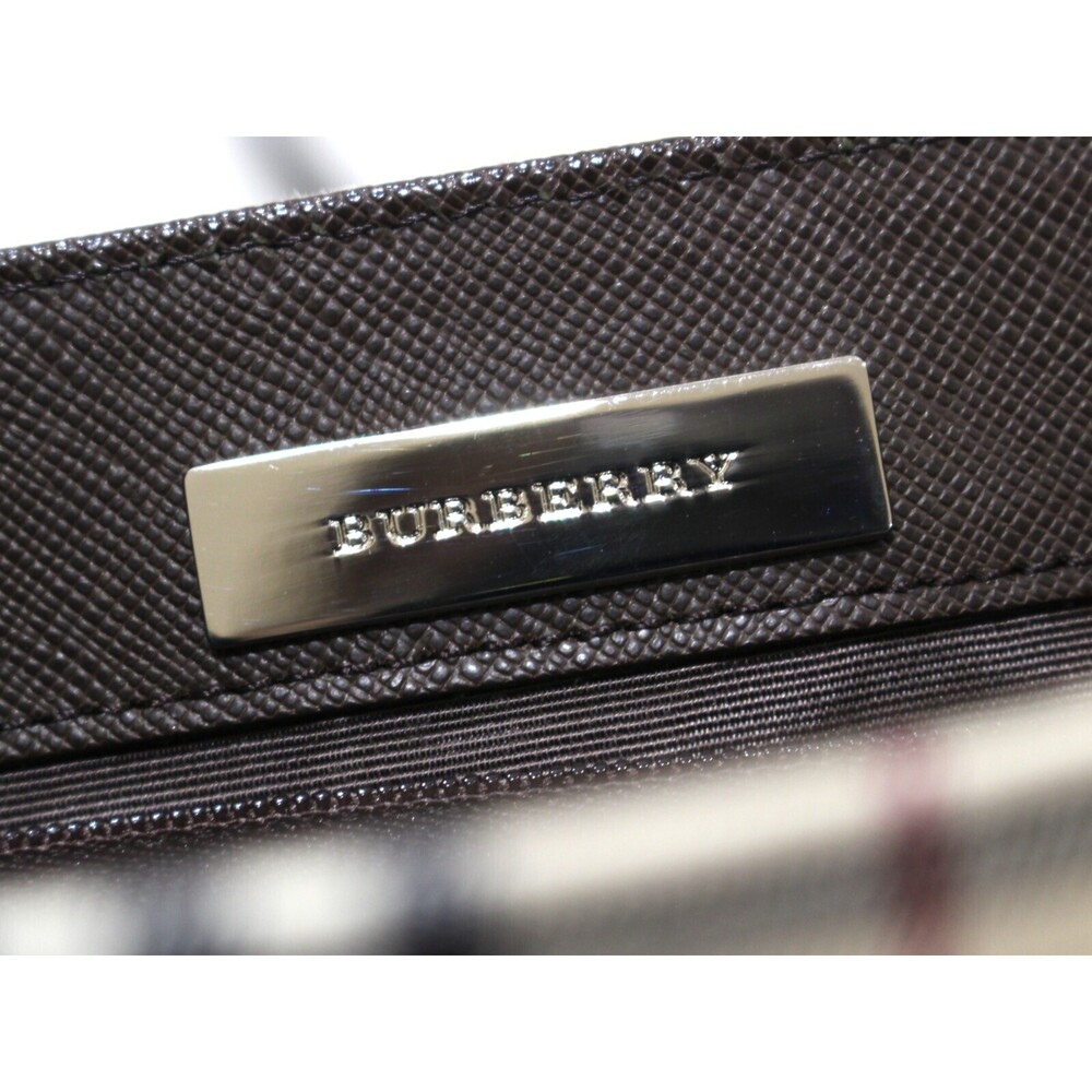 BURBERRY Nova Check Shoulder Bag Brown Beige Tan Classic - Picture 6 of 7